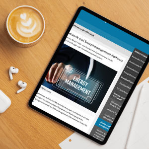 a tablet and coffee on a table